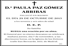 Paula Paz Gómez Arribas